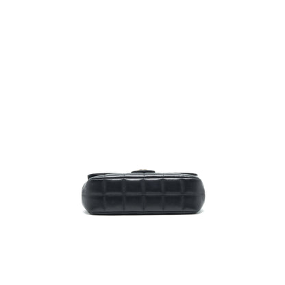 Chanel Camellia Mini Flap shoulder Bag Lambskin black