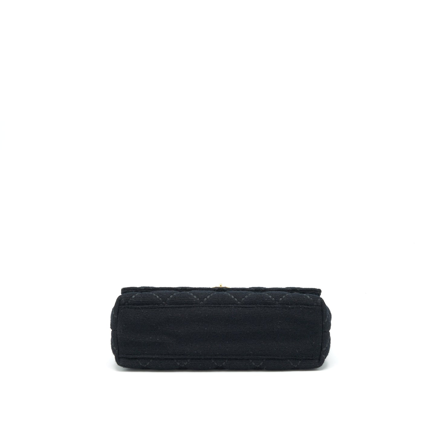 Chanel Vintage Shoulder Bag fabric Black  With An Extra Bag Charm