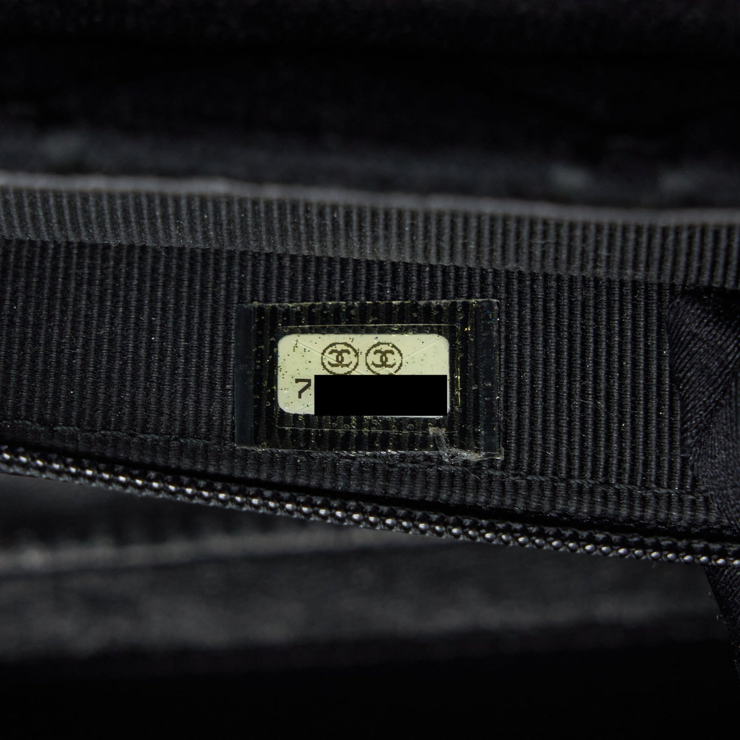 Chanel Vintage Shoulder Bag fabric Black  With An Extra Bag Charm