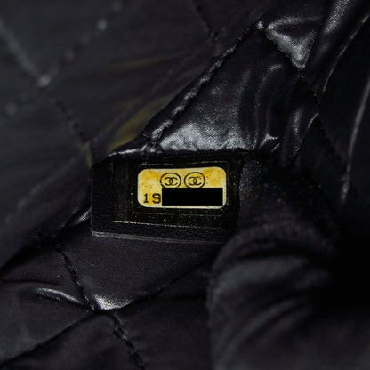 Chanel Fold Over Clutch Patent Leather Black