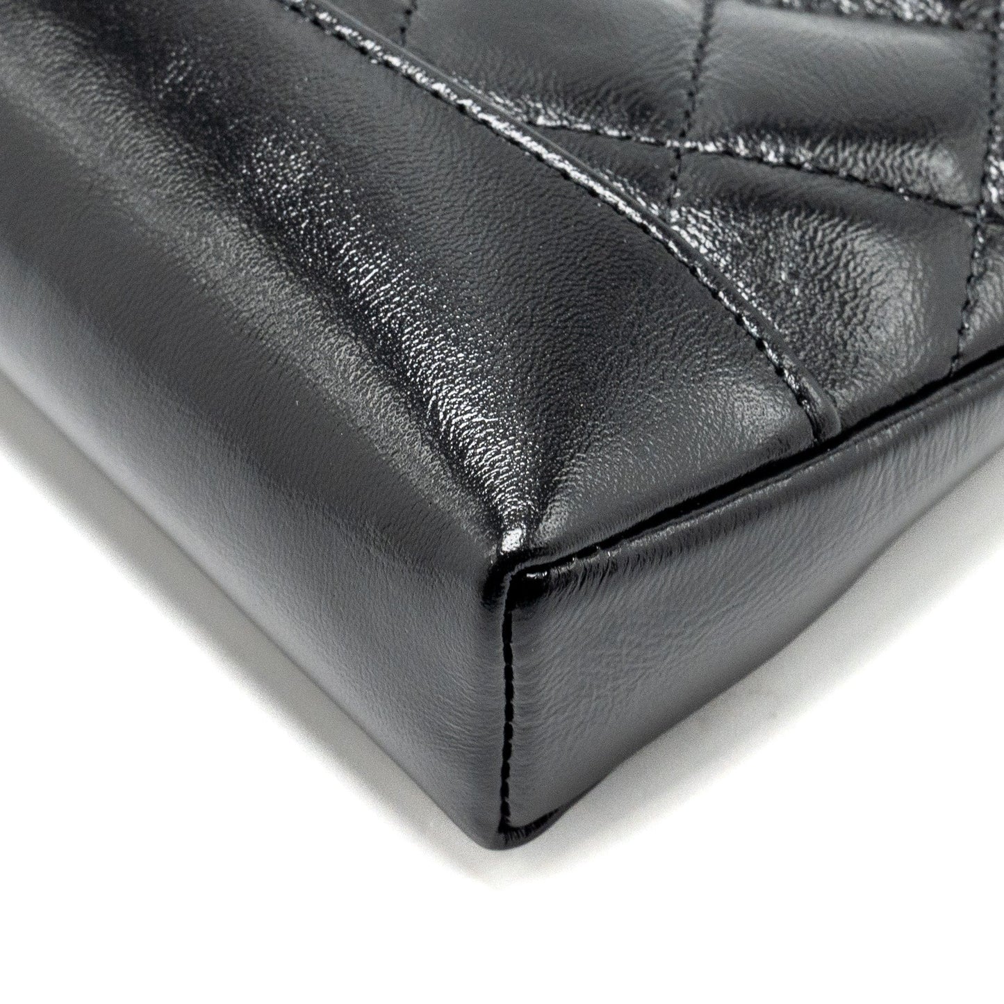 Chanel mini 31 Clutch with Chain Shiny Calfskin Black L (Microchip)