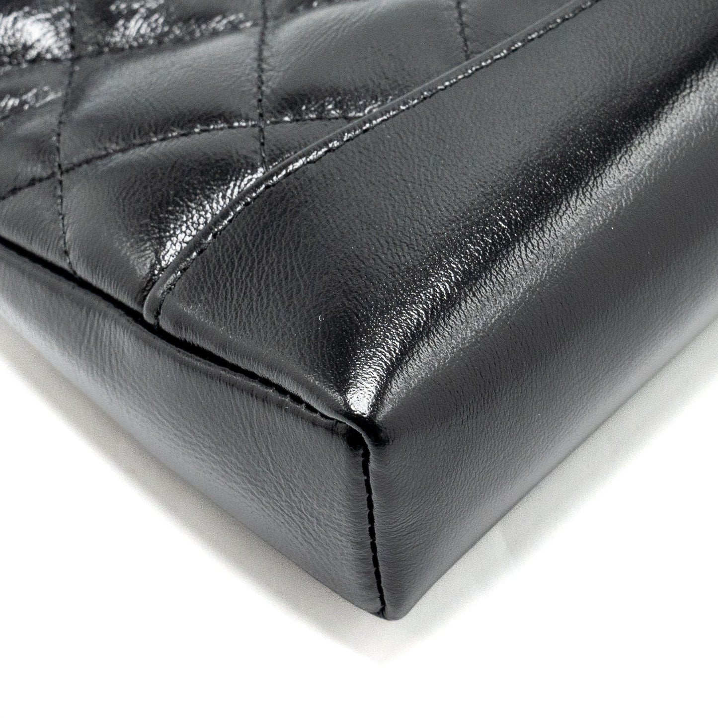 Chanel mini 31 Clutch with Chain Shiny Calfskin Black L (Microchip)