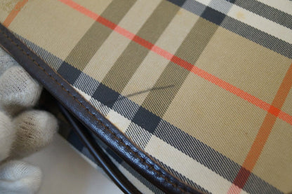 Burberry Shoulder Bag - Burberry Nova Check Bag Canvas Beige