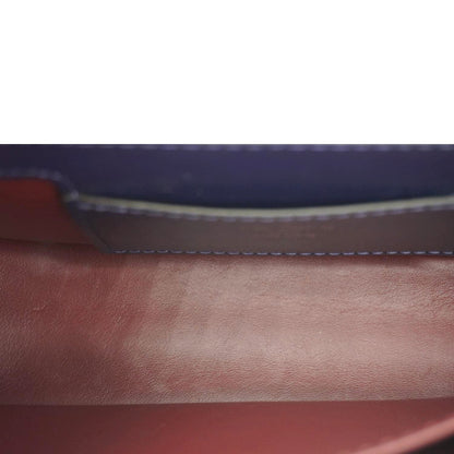 LOUIS VUITTON LV Pont 9 Calfskin Leather Shoulder Bag Navy Blue
