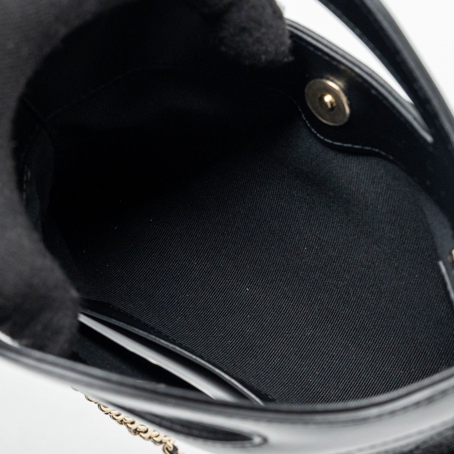 Chanel 24C mini 31 clutch with chain shiny calfskin black L (microchip)
