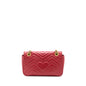 Gucci Small GG Marmont Matelasse Shoulder Bag Calfskin Red
