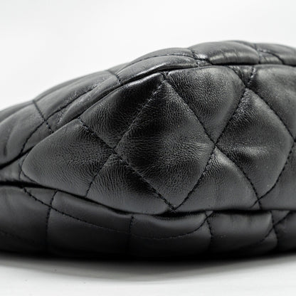 Chanel 22K Hobo Shoulder Bag Lambskin Black  (Microchip)