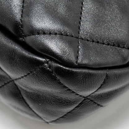 Chanel 22K Hobo Shoulder Bag Lambskin Black  (Microchip)