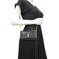 YVES SAINT LAURENT Kate Monogram Crocodile Leather Shoulder Bag Black