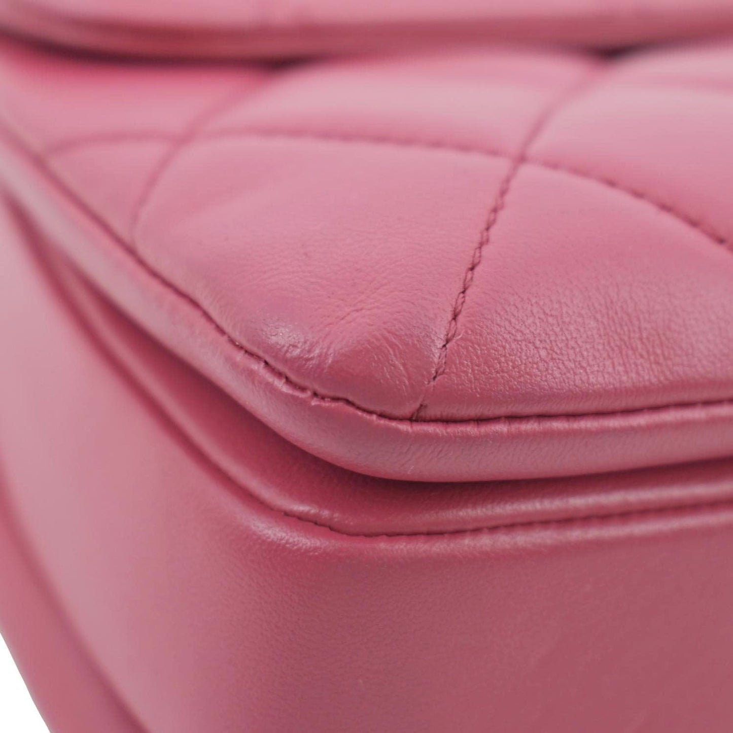 CHANEL Trendy CC Top Handle Flap Quilted Leather Shoulder Bag Hot Pink