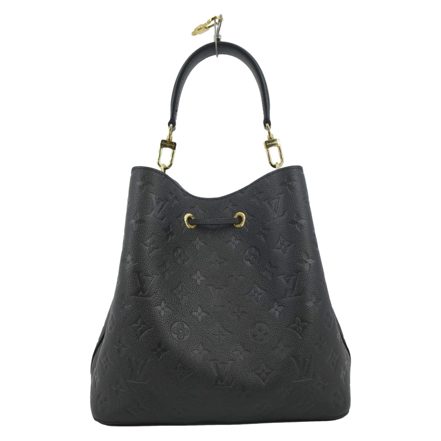 LOUIS VUITTON NeoNoe MM Monogram Empreinte Leather Shoulder Bag Black