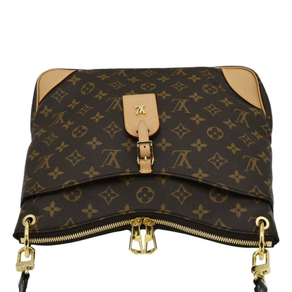 LOUIS VUITTON Odeon NM MM Monogram Canvas Shoulder Bag Brown