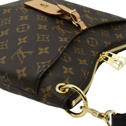 LOUIS VUITTON Odeon NM MM Monogram Canvas Shoulder Bag Brown