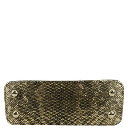 LOUIS VUITTON Capucines Mini Karung Skin Leather Shoulder Bag Full Moon