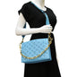 LOUIS VUITTON Coussin PM Monogram Embossed Shoulder Bag Bleuet
