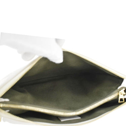 LOUIS VUITTON Coussin PM Monogram Embossed Leather Shoulder Bag Off White