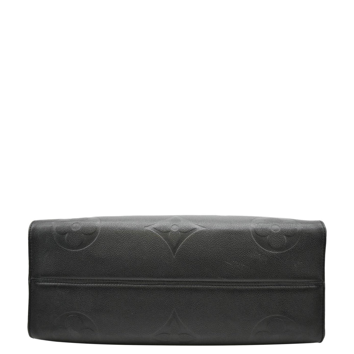 LOUIS VUITTON Onthego GM Monogram Empreinte Leather Tote Shoulder Bag Black