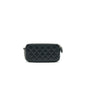 Chanel Double Zip Clutch with Chain Lambskin Black