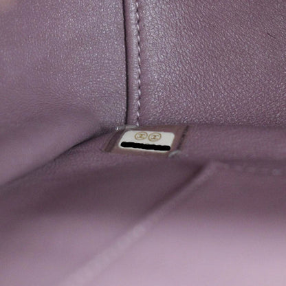 CHANEL Business Affinity Medium Flap Quilted Caviar Shoulder Bag Pink