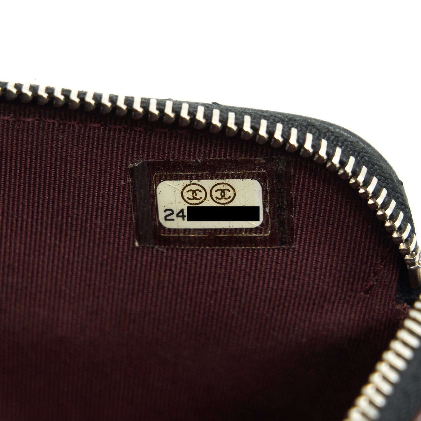 Chanel Double Zip Clutch with Chain Lambskin Black