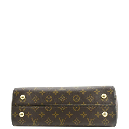 LOUIS VUITTON Cluny MM Monogram Canvas Shoulder Bag Brown
