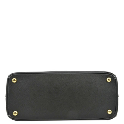 PRADA Saffiano Leather Shoulder Bag Black