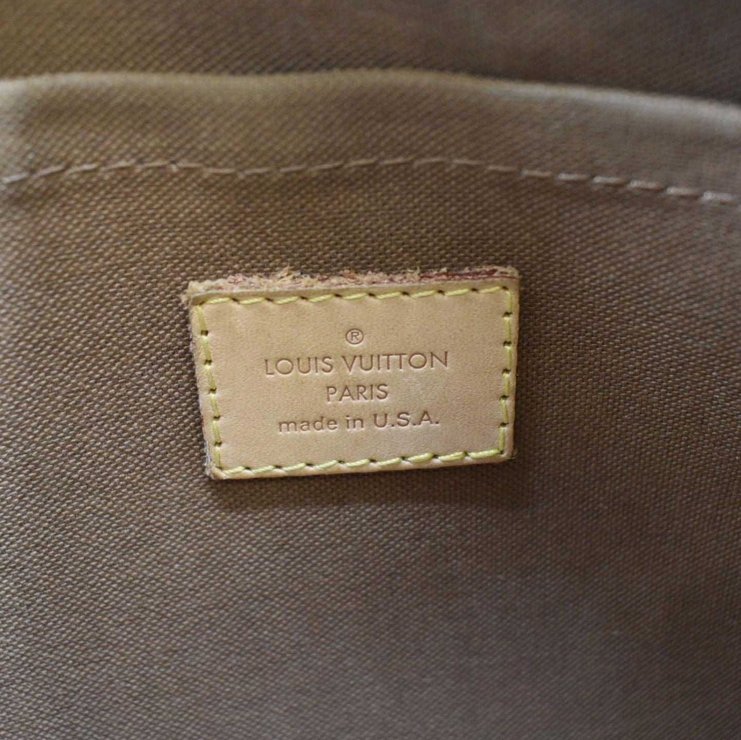 LOUIS VUITTON Thames PM Monogram Canvas Shoulder Bag Brown