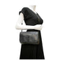 YVES SAINT LAURENT Niki Baby Crocodile Leather Chain Shoulder Bag Black