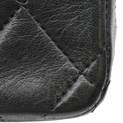 CHANEL Square Mini Flap Quilted Leather Chain Shoulder Bag Black