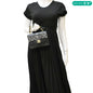 CHANEL Square Mini Flap Quilted Leather Chain Shoulder Bag Black