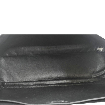 CHANEL Classic Maxi Single Flap Caviar Leather Shoulder Bag Black