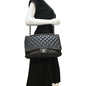 CHANEL Classic Maxi Single Flap Caviar Leather Shoulder Bag Black