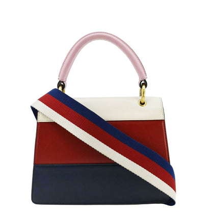GUCCI Queen Margaret Bee Blind For Love Leather Shoulder Bag Multicolor