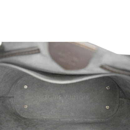 LOUIS VUITTON Girolata Monogram Mahina Leather Shoulder Bag Black