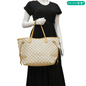 LOUIS VUITTON Neverfull MM Damier Azur Shoulder Bag White