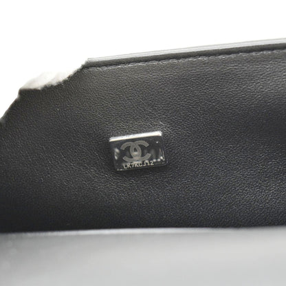CHANEL Boy Flap Medium Quilted Leather Shoulder Bag Black