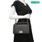 CHANEL Boy Flap Medium Quilted Leather Shoulder Bag Black