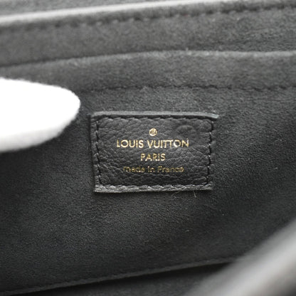 LOUIS VUITTON Lockme Tender Grained Calfskin Leather Shoulder Bag Black