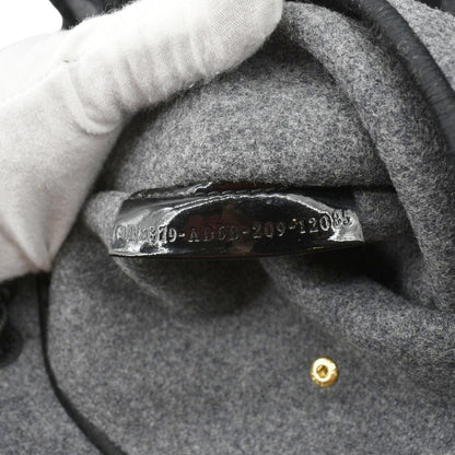 FENDI Sunshine Flannel Wool Shoulder Bag Grey