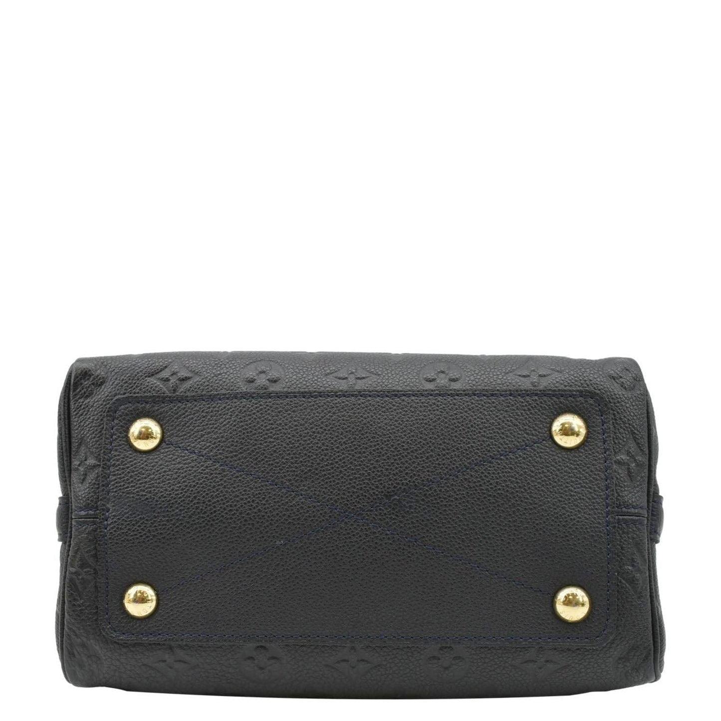 LOUIS VUITTON Speedy Bandouliere 25 Empreinte Leather Shoulder Bag Black