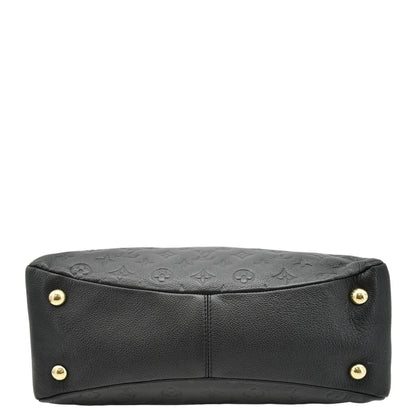 LOUIS VUITTON Ponthieu PM  Empreinte Leather Shoulder Bag Black