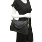 LOUIS VUITTON Ponthieu PM  Empreinte Leather Shoulder Bag Black