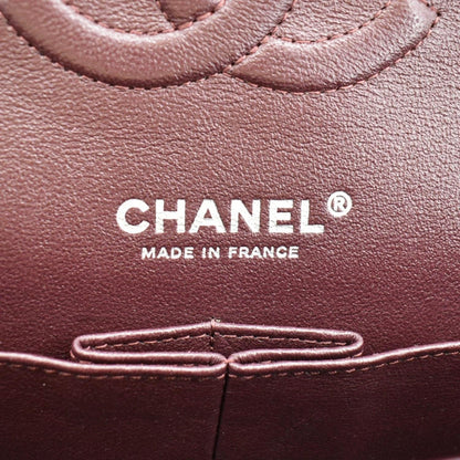 CHANEL Classic Medium Double Flap Quilted Leather Shoulder Bag Black