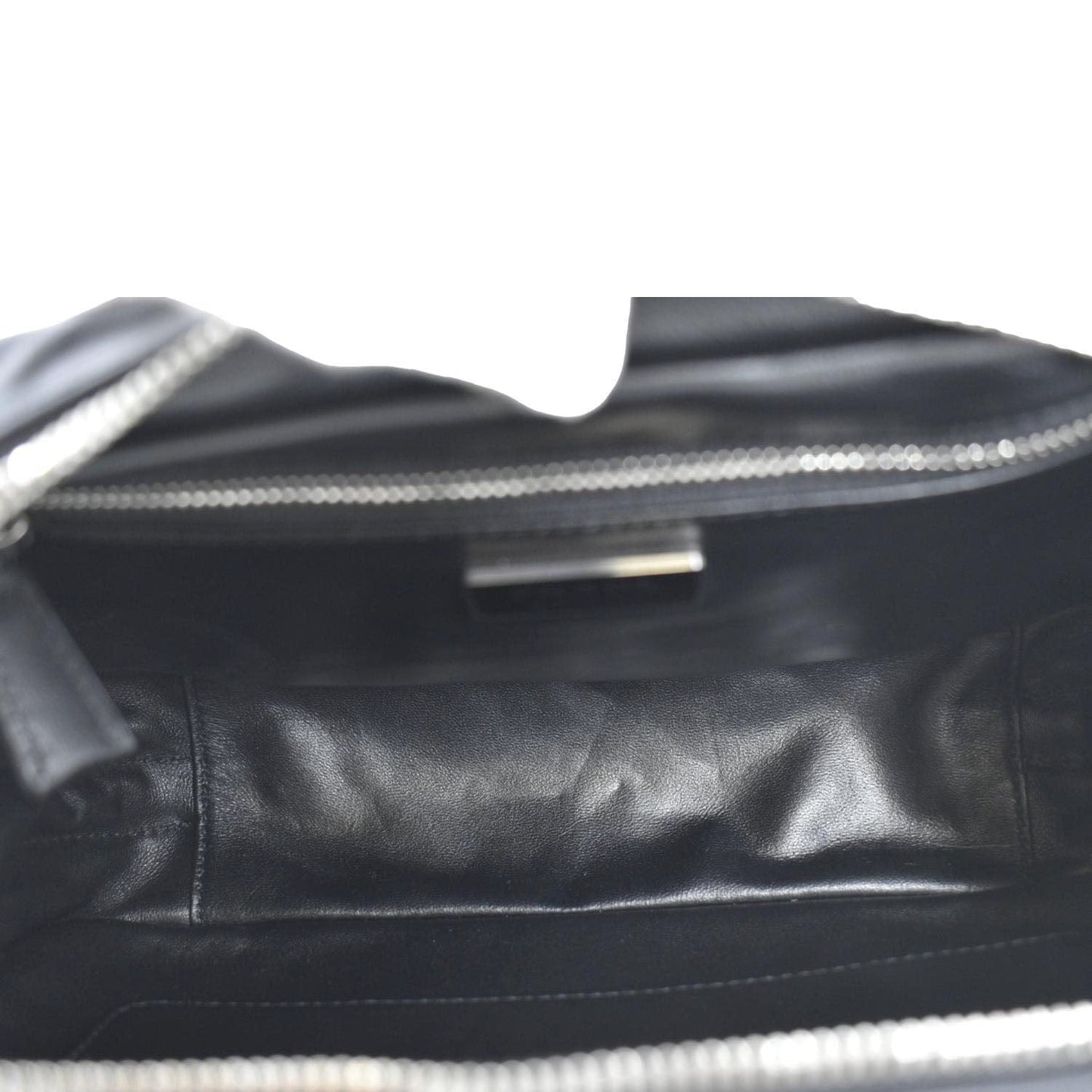 PRADA Re-edition 2001 Medium Antique Nappa Leather Shoulder Bag Black