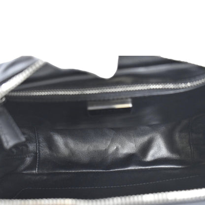 PRADA Re-edition 2001 Medium Antique Nappa Leather Shoulder Bag Black
