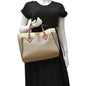 LOUIS VUITTON On My Side MM Leather Shoulder Bag Cream