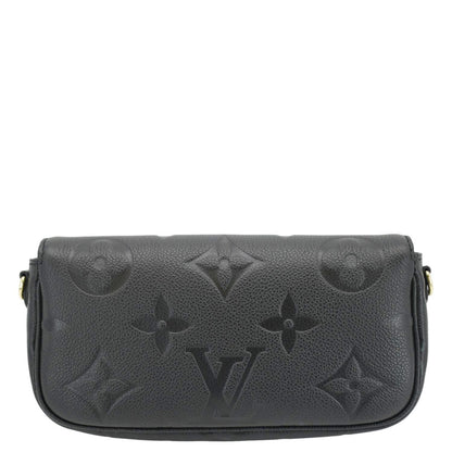 LOUIS VUITTON Ivy Empreinte Leather Wallet On Chain Shoulder Bag Black