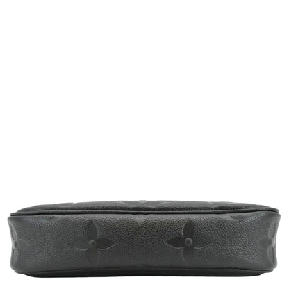 LOUIS VUITTON Ivy Empreinte Leather Wallet On Chain Shoulder Bag Black