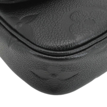 LOUIS VUITTON Ivy Empreinte Leather Wallet On Chain Shoulder Bag Black