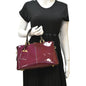 LOUIS VUITTON Miroir Patent Leather Tote Shoulder Bag Burgundy